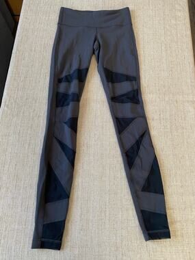 Lululemon Athletica Wunder Under Mesh Bandage High Rise Tech Cutout 6
